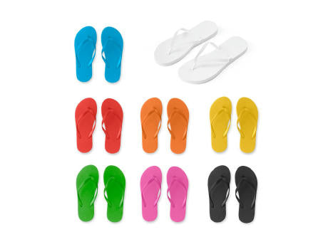 MAUPITI S / M. Bequeme Zehensandalen mit PE-Sohle und PVC-Riemen