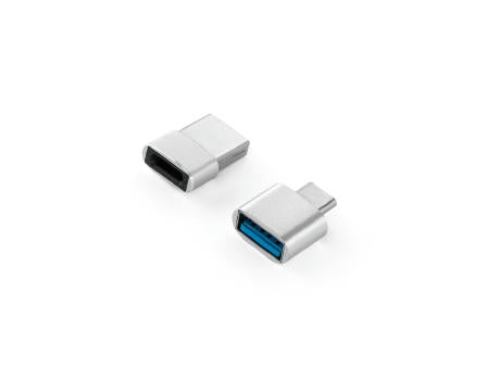 MINSKY. Set aus 2 Aluminium USB-A / USB-C Adaptern