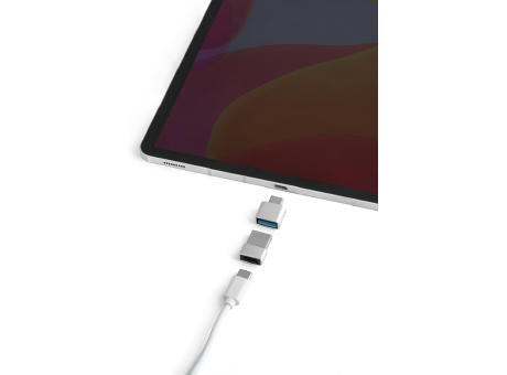 MINSKY. Set aus 2 Aluminium USB-A / USB-C Adaptern