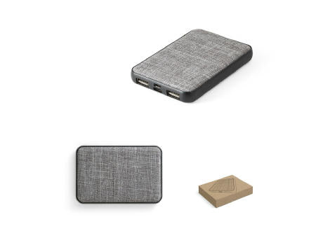 RENEWAL BATTERY. Powerbank 5'000 mAh aus Recyceltes PET (100% rPET)