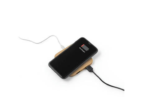 DALTON. Superschnelles 15W wireless Ladegerät aus Bambus