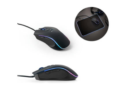 THORNE MOUSE RGB. Gaming-Maus mit 1.5 m Kabel und RGB-LED-Leuchten aus ABS