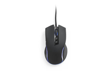 THORNE MOUSE RGB. Gaming-Maus mit 1.5 m Kabel und RGB-LED-Leuchten aus ABS