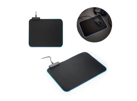 THORNE MOUSEPAD RGB. Gaming-Mauspad mit RGB-LED-Leuchten aus Polyester