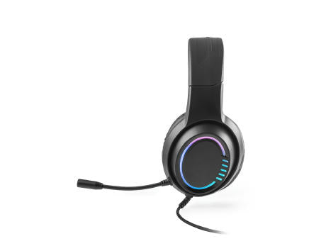 Thorne Headset RGB. Gaming-Kopfhörer mit 2 m Kabel, Mikrofon und RGB-LED-Leuchten aus ABS