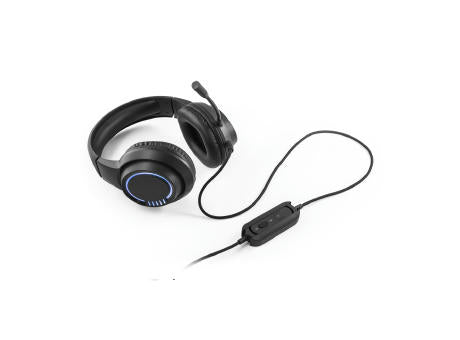 Thorne Headset RGB. Gaming-Kopfhörer mit 2 m Kabel, Mikrofon und RGB-LED-Leuchten aus ABS