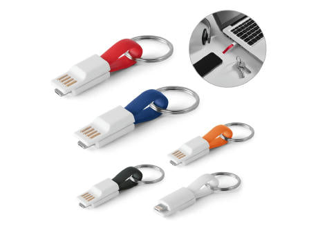 RIEMANN. USB-Kabel mit 2-in-1-Stecker aus ABS und PVC