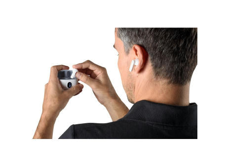 CAETANO. Wireless Earphones aus Recyceltes ABS (100% rABS) mit 4 Stunden Akkulaufzeit