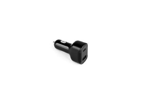 DIRAC. KFZ-Ladegerät mit USB-A Anschluss 18W und USB-C 20W in recyceltes ABS (100 % rABS)