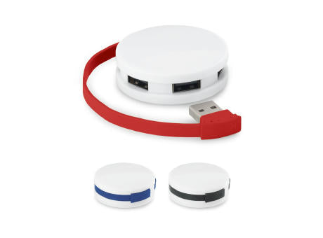 GARDNER. HUB mit Kabel und 4 USB-A-Anschlüssen aus ABS