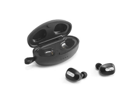 DESCRY. kabellose In-Ear Kopfhörer aus Metall und ABS inkl. Ladegerät