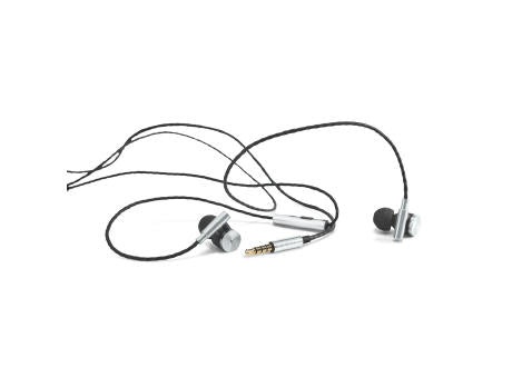 VIBRATION. In-Ear Kopfhörer aus Metall und ABS mit Mikrofon