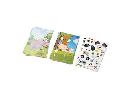MADAGASCAR. Sticker-Set mit sechs Blättern