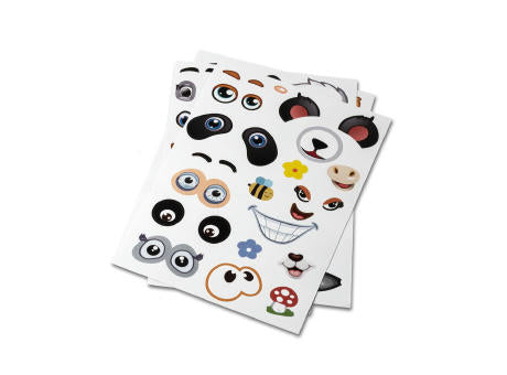 MADAGASCAR. Sticker-Set mit sechs Blättern