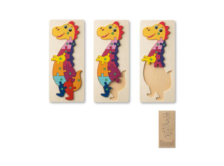DIPLODOCO. Puzzle in Dinosaurierformat aus Kiefernsperrholz