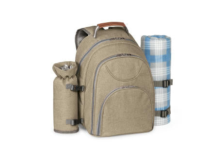 VILLA. Thermischer Picknick-Rucksack aus 600D, hochdichtem, recyceltem Polyester