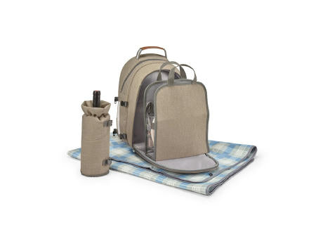 VILLA. Thermischer Picknick-Rucksack aus 600D, hochdichtem, recyceltem Polyester
