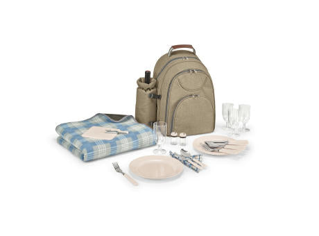 VILLA. Thermischer Picknick-Rucksack aus 600D, hochdichtem, recyceltem Polyester