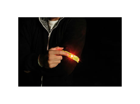 VISIBLE. Armband, reflektierend mit 4 roten LEDs