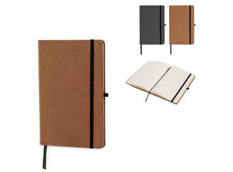 Hardcover-Notizbuch mit Einband aus recycelten Leder DIN A5