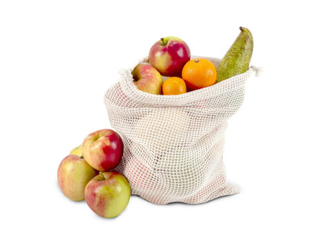 Wiederverwendbare Lebensmitteltasche OEKO-TEX® Baumwolle 25x30cm