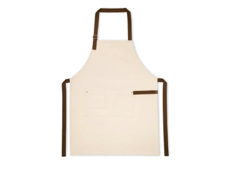 HOLM. Schürze aus 100% Canvas-Baumwolle (320 g/m²) mit Metalldetails