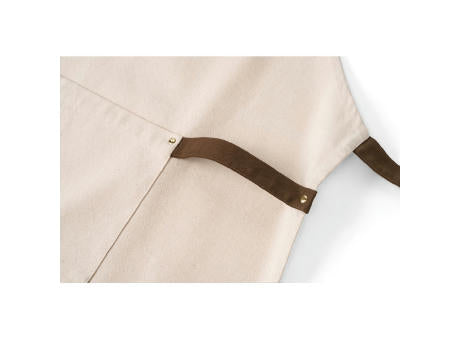 HOLM. Schürze aus 100% Canvas-Baumwolle (320 g/m²) mit Metalldetails