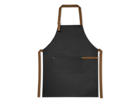 VESPER. Schürze aus 100% Canvas-Baumwolle (300 g/m²) mit Metalldetails
