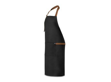 VESPER. Schürze aus 100% Canvas-Baumwolle (300 g/m²) mit Metalldetails