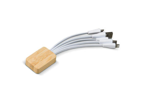 Ladekabel Bambus mit R-PET-Ummantelung