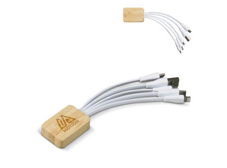 Ladekabel Bambus mit R-PET-Ummantelung