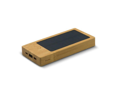 Solar Powerbank Bambus 8000mAh