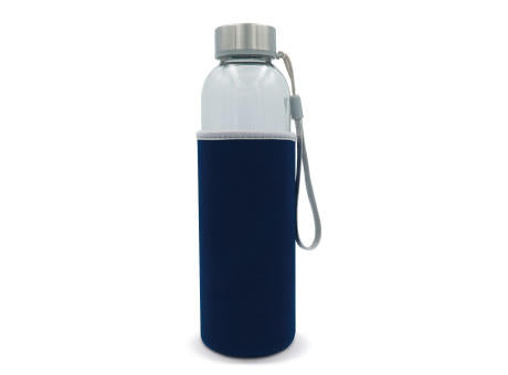 Trinkflasche aus Glas mit Neoprenhülle 500ml