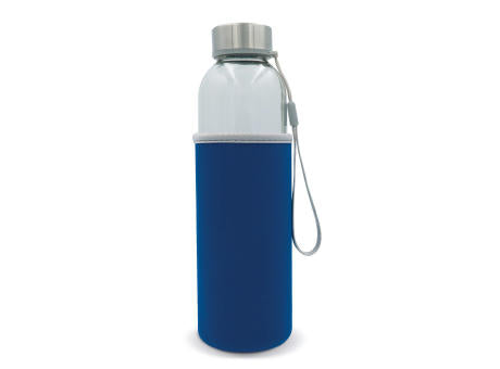 Trinkflasche aus Glas mit Neoprenhülle 500ml