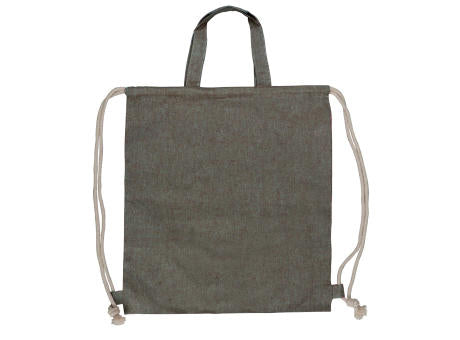 Tasche/Beutel mit Kordelzug aus recycelter Baumwolle 38x42cm