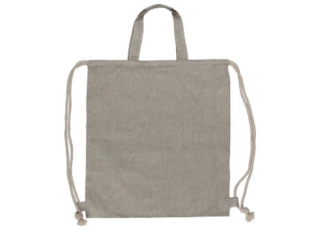 Tasche/Beutel mit Kordelzug aus recycelter Baumwolle 38x42cm