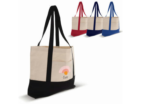 Strandtasche Baumwollsegeltuch OEKO-TEX® 280g/m² 42x10x30cm