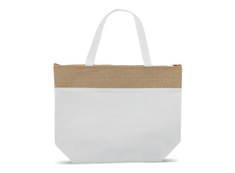 Strand-Kühltasche baumwolle/Jute 43x33x14 cm