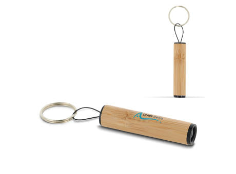 Mini Taschenleuchte Bambus