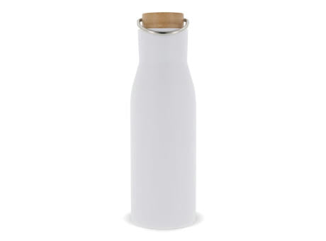 Isolier-Flasche mit Bambusdeckel, 500ml