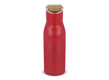 Isolier-Flasche mit Bambusdeckel, 500ml
