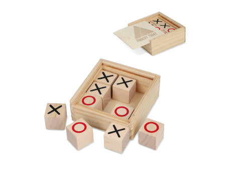 Tic Tac Toe Set in Holzkiste
