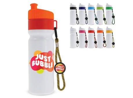 Sportflasche mit Rand und Kordel 750ml
