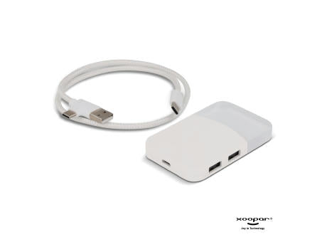 2598 | Xoopar iLo Mini Hub– 4 in 1 Adapter – USB 2.0 Data Transfer - Splitter