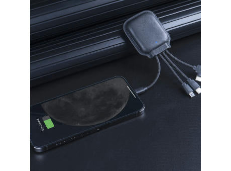 4001 | Xoopar Iné Gamma NFC Powerbank with Charging cables 3000mAh
