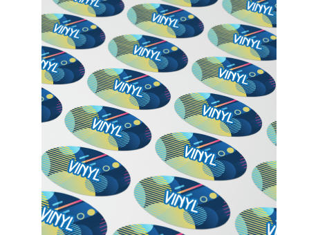 Vinyl Sticker Oval 20x10mm