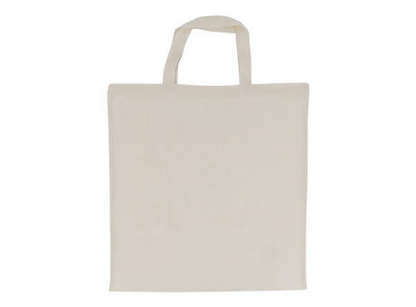 Tragetasche aus Baumwolle OEKO-TEX® 140g/m² 38x42cm kurze Henkel