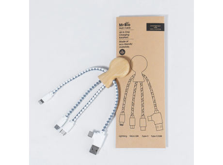 Xoopar Mr. Bio Bamboo Charging Cable