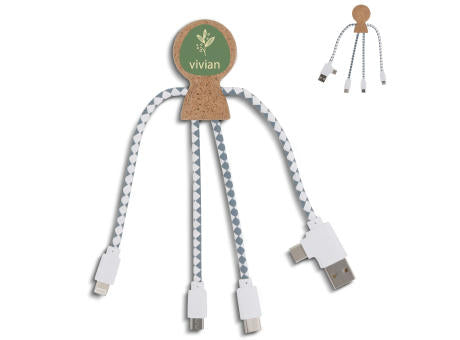 Xoopar Mr. Bio Cork Charging Cable