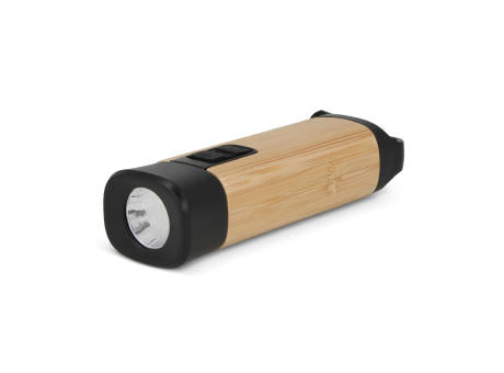 Wiederaufladbare R-ABS & Bamboo Taschenlampe